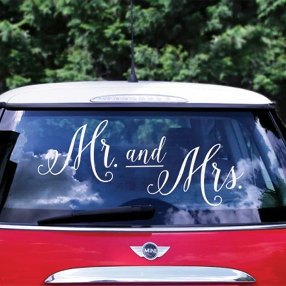 Sticker Mrs and Mr