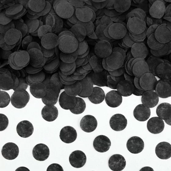 Confettis papier soie noir