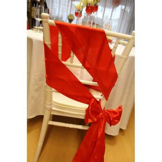 Location ruban pour noeud de chaise rouge