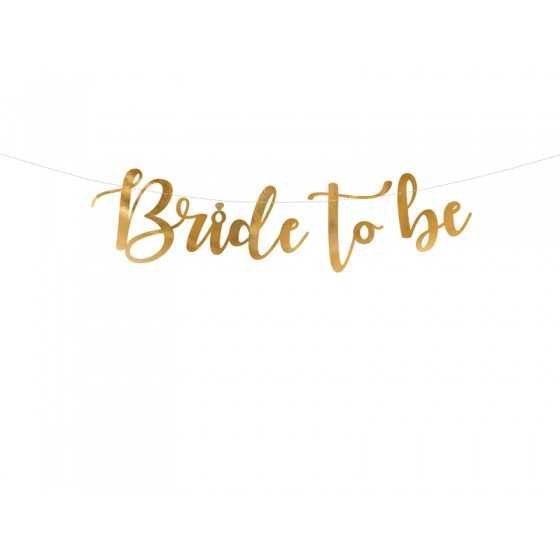Guirlande en lettres "Bride to be"