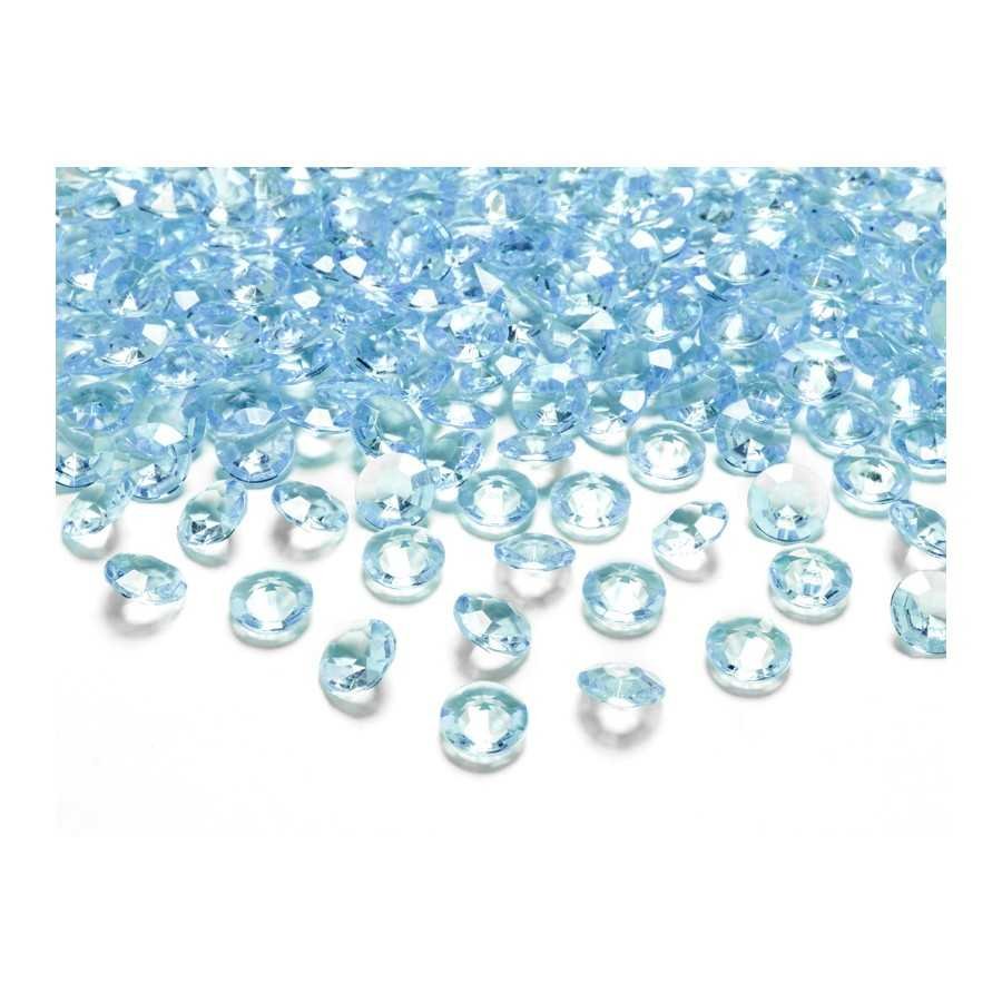 100 diamants turquoise 12 mm
