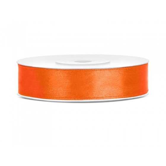 25 m ruban satin orange 12 mm