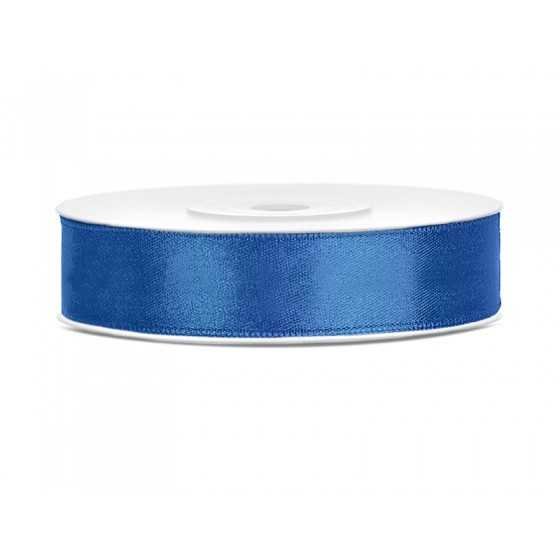 25 m ruban satin bleu royal 12 mm