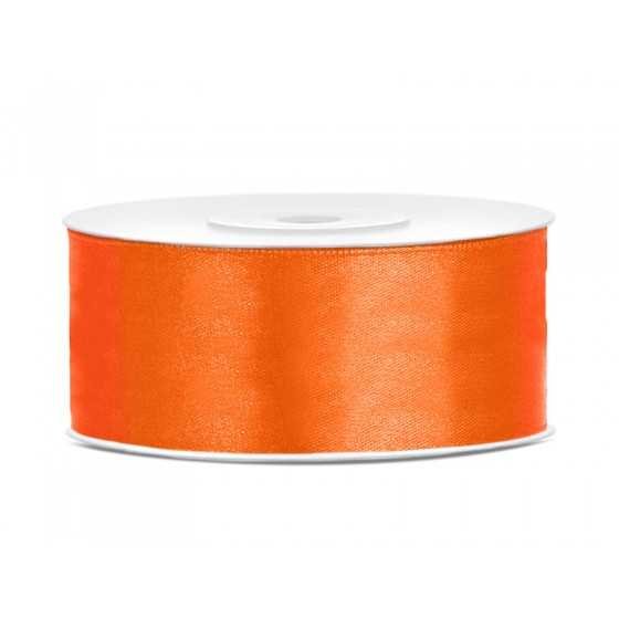 25 m ruban satin orange 2,5 cm