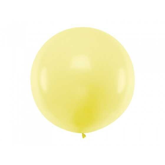 Ballon géant jaune pale pastel