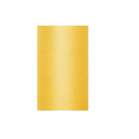 9 m de tulle jaune de 15 cm