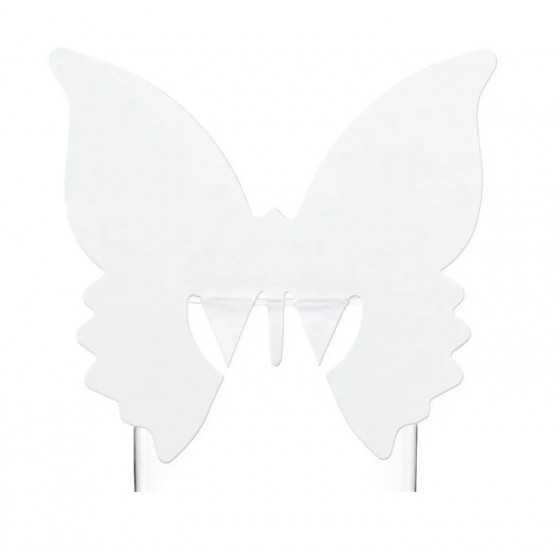 10 marques places en forme de papillon à placer sur le verre (modèle 1)