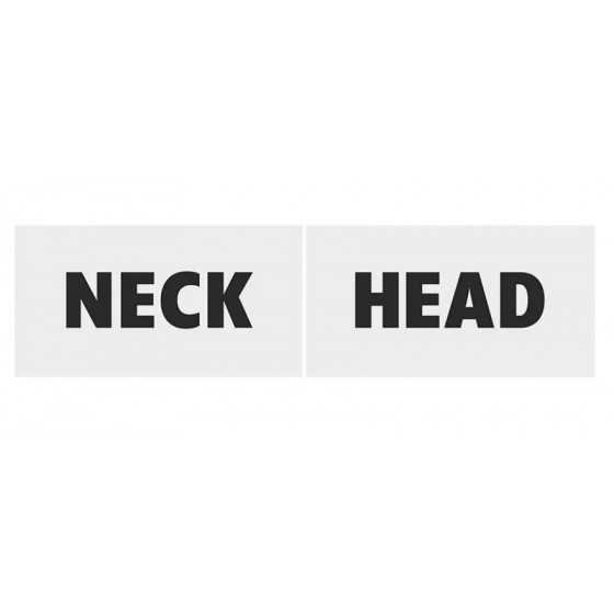2 pancartes HEAD NECK