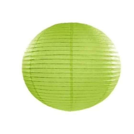 Lampion en papier vert pomme de 20 cm