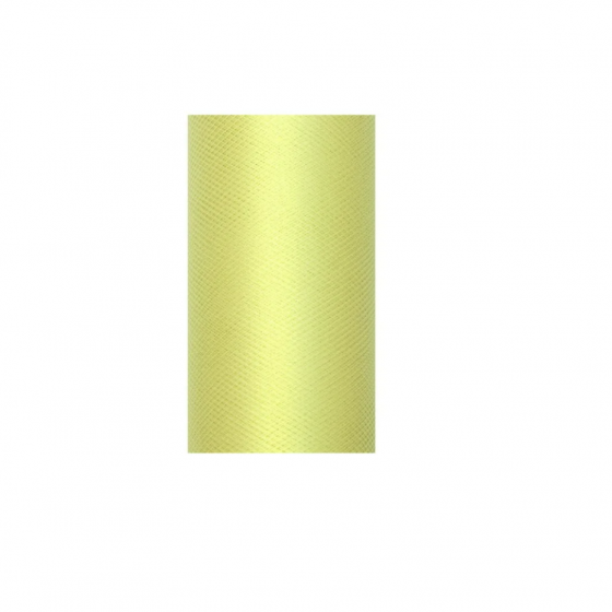 9 m de tulle jaune clair de 15 cm