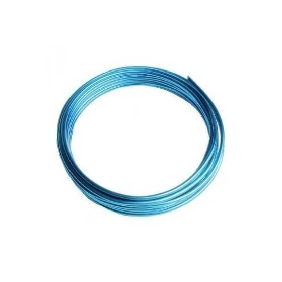 3 m de fil de fer turquoise de 2 mm