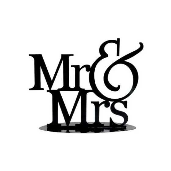 Mr & Mrs deco noir