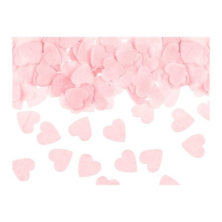 Confettis papier soie coeur rose